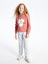LC Waikiki Crew Neck Embroidered Long Sleeve Girl Sweatshirt